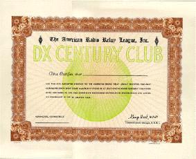 DXCC Certificate